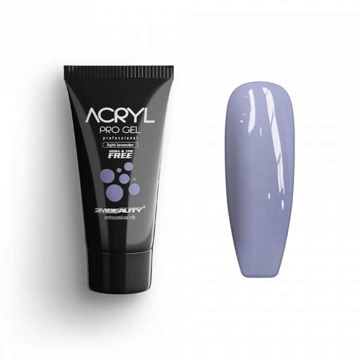 Acryl Pro Gel Light Lavender - HEMA Mentes Akrilzselé (15g)