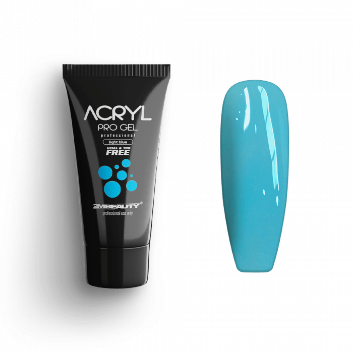 Acryl Pro Gel Light Blue - HEMA Mentes Akrilzselé (15g)