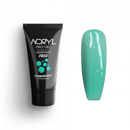 Acryl Pro Gel Greenish Turquoise - HEMA Mentes Akrilzselé (15g)