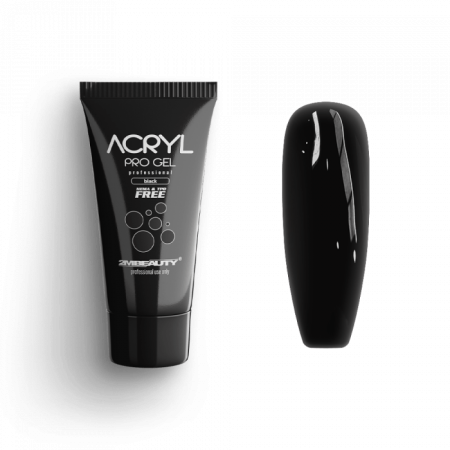 Acryl Pro Gel Black - HEMA Mentes Akrilzselé (15g)