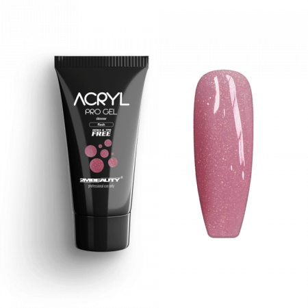 Acryl Pro Gel Shimmer Flesh - HEMA Mentes Akrilzselé (15g)