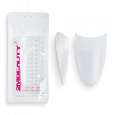 Easy Press On Nail Tip Half Short Almond - 160 DB Tip (160db - zacskóval)