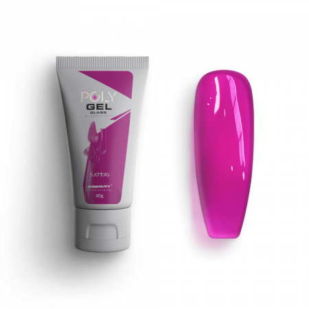 Polygel Glass - Fuchsia - HEMA Mentes Építőzselé (30g)