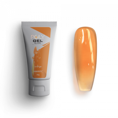 Polygel Glass - Orange - HEMA Mentes Építőzselé (30g)