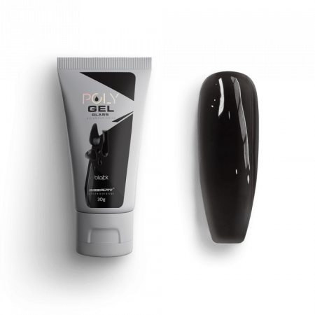 Polygel Glass - Black - HEMA Mentes Építőzselé (30g)