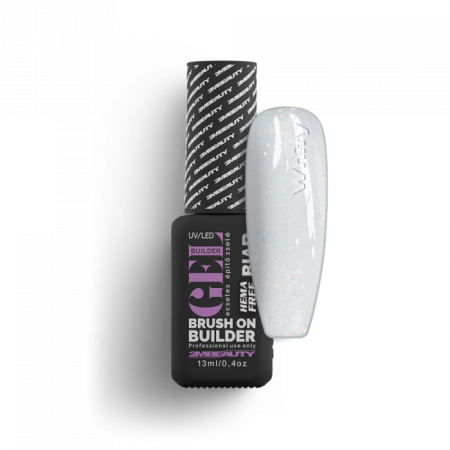 BIAB - Wedding - Whity - HEMA Mentes Ecsetes Építőzselé (13 ml)
