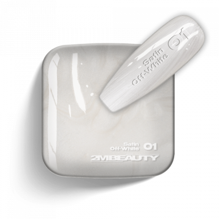 Gel Lack - Satin - 01 Off-White - HEMA Mentes (13 ml)