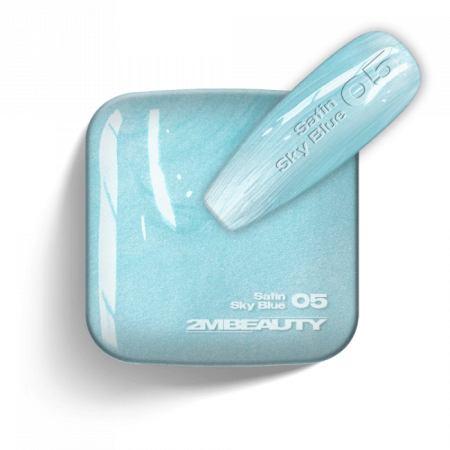 Gel Lack - Satin - 05 Sky Blue - HEMA Mentes (13 ml)