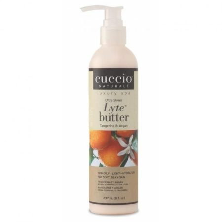 Cuccio Ultrakönnyű Testvaj Mandarinnal és Argánnal - Lyte Butter Ultra Sheer Tangerina & Argan (237 ml)
