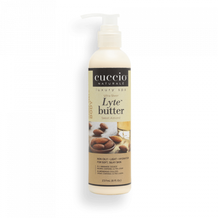 Cuccio Ultrakönnyű Testvaj Édes Mandulával - Lyte Butter Ultra Sheer Sweet Almond (237 ml)