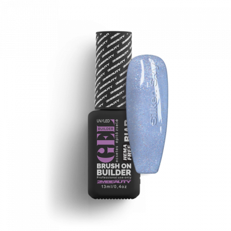 Liquid Polygel BIAB - Silken Sky - HEMA Mentes Ecsetes Építőzselé (13 ml)