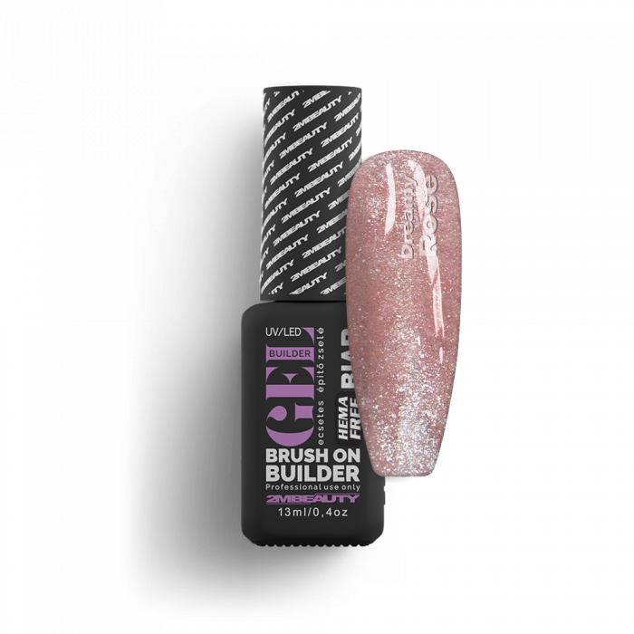 Liquid Polygel BIAB - Dreamy Rosé - HEMA Mentes Ecsetes Építőzselé (13 ml)