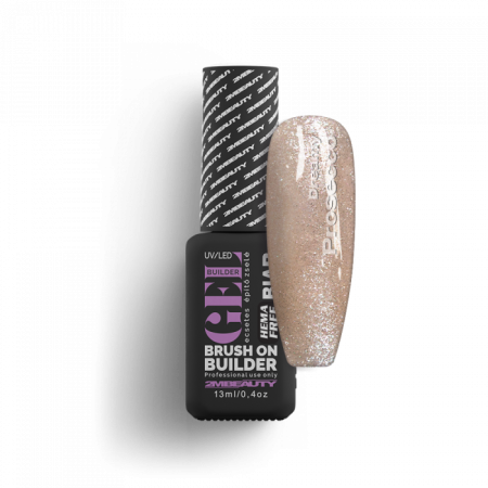 Liquid Polygel BIAB - Dreamy Prosecco - HEMA Mentes Ecsetes Építőzselé (13 ml)