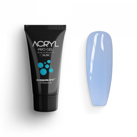 Acryl Pro Gel Glow In The Dark 04 - Sky Blue - HEMA Mentes Akrilzselé (15g)