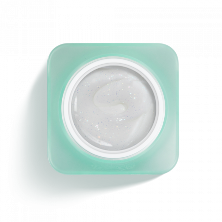 No Filing - Soft White With Glitter - HEMA Mentes Reszelésmentes Építőzselé (50g)