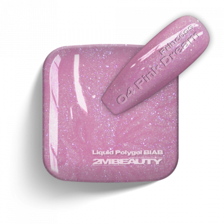 BIAB - Princess - 04 Pink Dreams - HEMA Mentes Ecsetes Építőzselé (13 ml)
