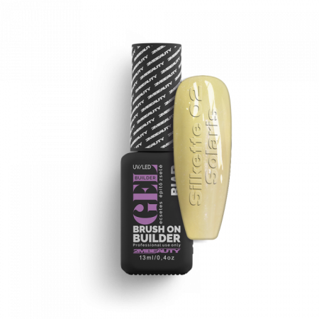 Liquid Polygel BIAB - Silkette - 02 Solaris - HEMA Mentes Ecsetes Építőzselé (13 ml)