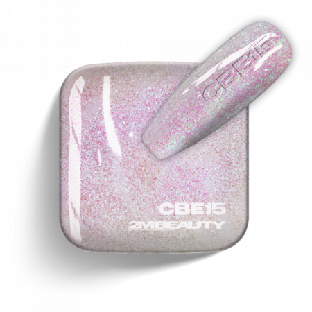 Gel Lack - Colored Base Elastic Shimmer CBE15 - HEMA Mentes (13 ml)