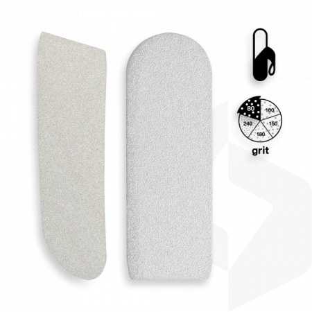 Staleks - Öntapadó Csiszolópapír Fém Talpreszelőhöz 80 grit - 30 db DFE-10-80w (30 db)