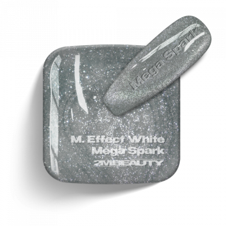 Gel Lack - Magnet Effect White - Mega Spark - HEMA Mentes (13 ml)