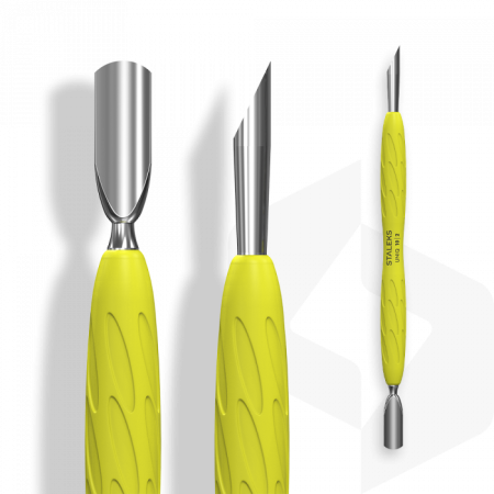 Staleks - Bőrfeltoló Szilikonos Nyéllel UNIQ - PQ-10-2y - Yellow ()