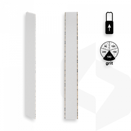 Staleks - Egyenes Ráhúzható Utántöltő Körömreszelő Papír 180 Grit - 25 db - DFCE-20-180-25w - Fehér (25 darabos)