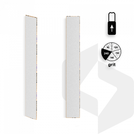 Staleks - Egyenes Ráhúzható Utántöltő Körömreszelő Papír 240 Grit - 50 db - DFCE-22-240w Fehér ()