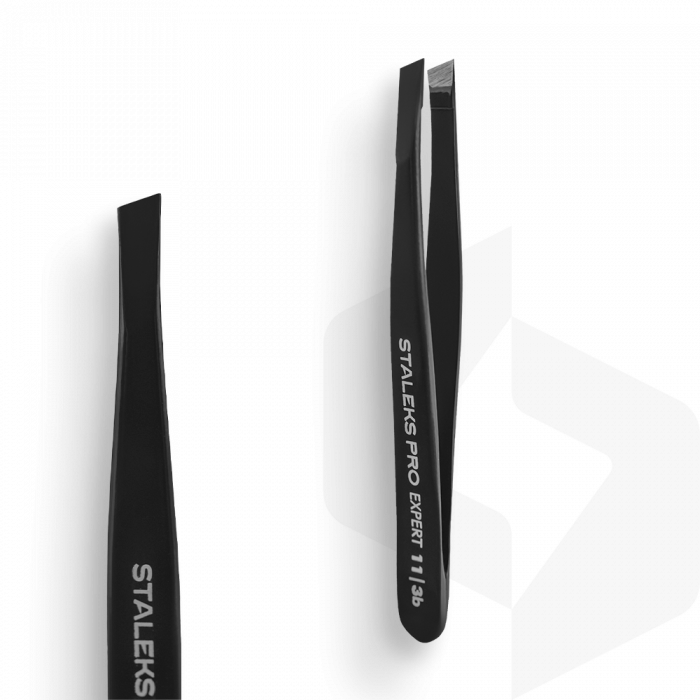 Staleks - Szemöldökcsipesz Expert - TE-11-3b - Black ()
