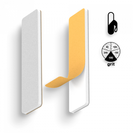 Staleks - Mini Öntapadó Utántöltő Körömreszelő Papír 180 Grit - 10db DFE-51-180W - Fehér ()