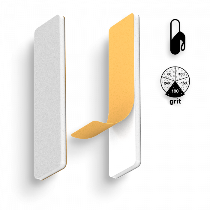 Staleks - Mini Öntapadó Utántöltő Körömreszelő Papír 180 Grit - 10db DFE-51-180W - Fehér ()