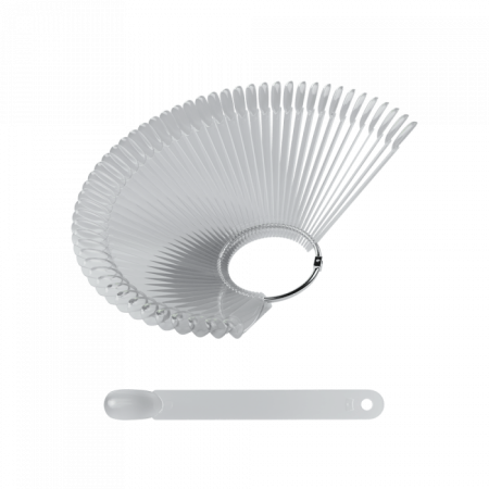 Nyeles Mini Kerek Mandula Tip Fém Gyűrűvel (50 db-os) (Clear)