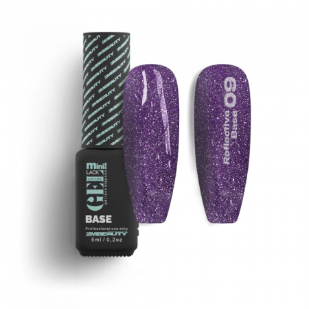 Gel Lack - Reflective Base 09 - HEMA Mentes (5ml - mini me)