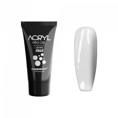 Acryl Pro Gel Soft White - HEMA Mentes Akrilzselé - Tubusos (15g)