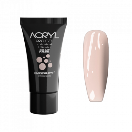 Acryl Pro Gel Light Nude - HEMA Mentes Akrilzselé - Tubusos (30g)