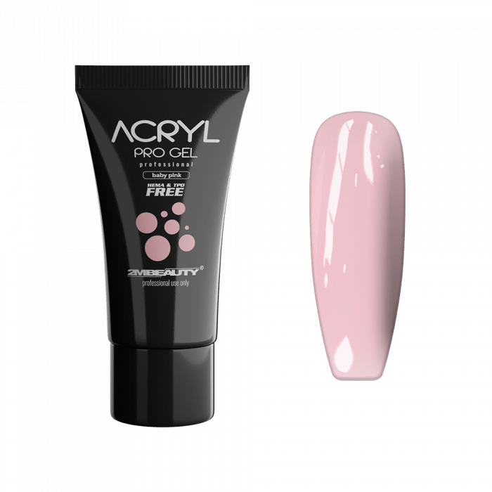 Acryl Pro Gel Baby Pink - HEMA Mentes Akrilzselé - Tubusos (30g)