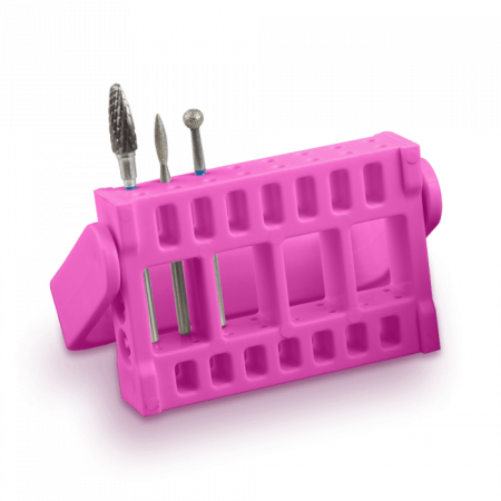 Csiszolófej Tartó Állvány - 16 Darabos (Magenta)