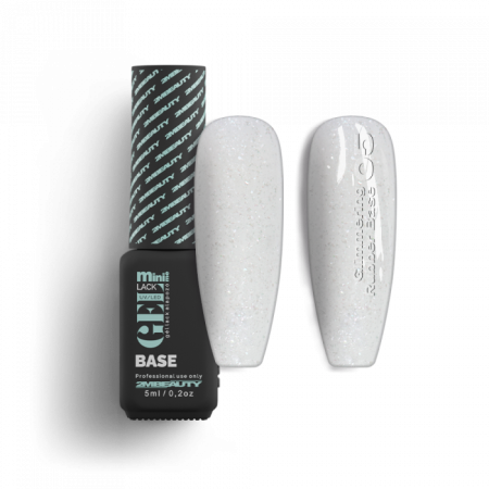Gel Lack - Glimmering Rubber Base 05 - HEMA Mentes (5ml - mini me)