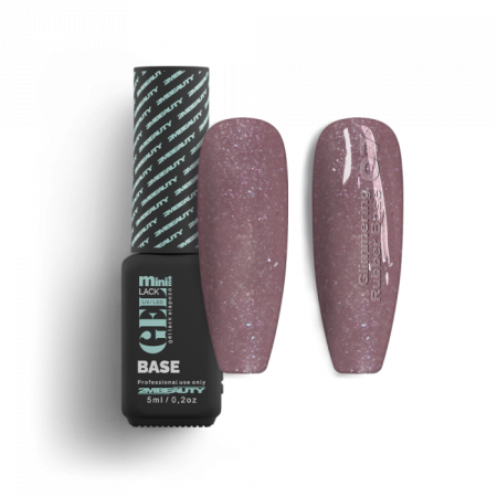 Gel Lack - Glimmering Rubber Base 07 - HEMA Mentes (5ml - mini me)