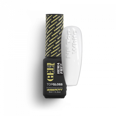 Top Gel - NF Top White Színezett Fényzselé - HEMA Mentes (5ml - mini me)
