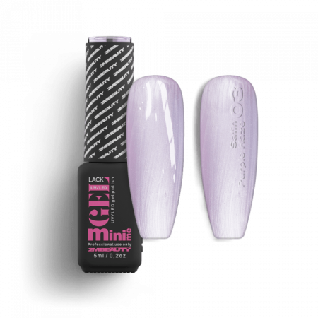 Gel Lack - Satin - 03 Purple Haze - HEMA Mentes (5ml - mini me)