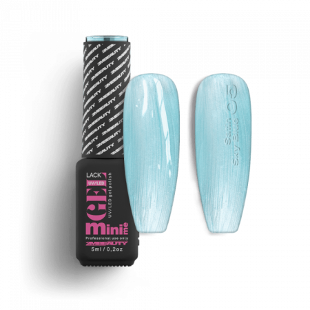 Gel Lack - Satin - 05 Sky Blue - HEMA Mentes (5ml - mini me)