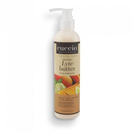 Cuccio Ultrakönnyű Testvaj Mangóval és Bergamottal - Lyte Butter Ultra Sheer Mango & Bergamot (237 ml)