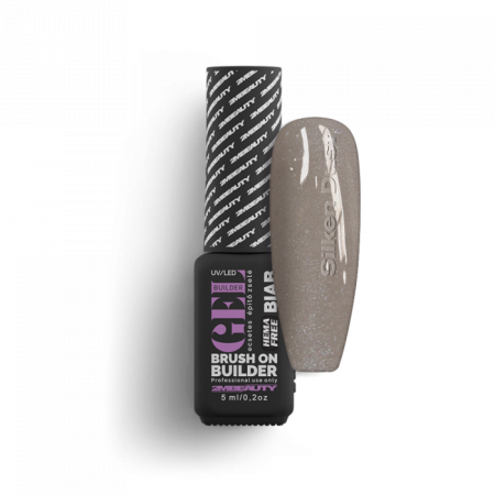 Liquid Polygel BIAB - Silken Dust - HEMA Mentes Ecsetes Építőzselé (5ml - mini me)