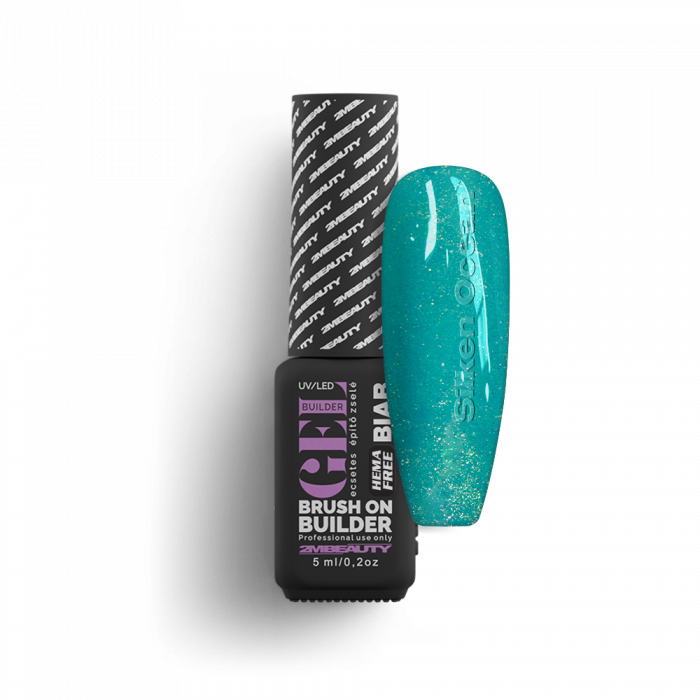 Liquid Polygel BIAB - Silken Ocean - HEMA Mentes Ecsetes Építőzselé (5ml - mini me)