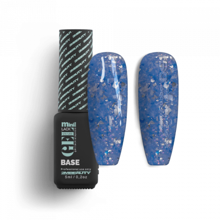 Gel Lack - Milky Rubber Base With Flakes 09 - HEMA Mentes (5ml - mini me)