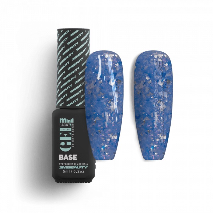 Gel Lack - Milky Rubber Base With Flakes 09 - HEMA Mentes (5ml - mini me)