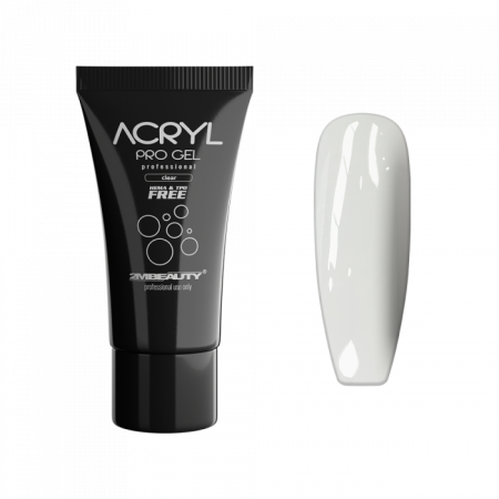 Acryl Pro Gel Clear - HEMA Mentes Akrilzselé - Tubusos (30g)