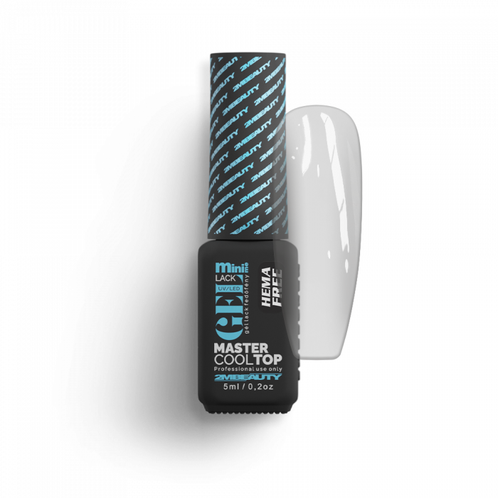 Gel Lack Fedő - Master Cool Top - HEMA Mentes (5ml - mini me)