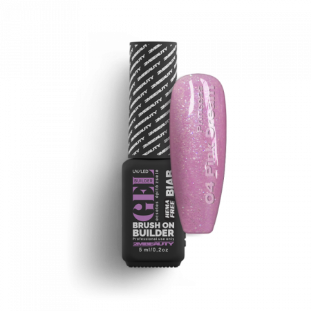 BIAB - Princess - 04 Pink Dreams - HEMA Mentes Ecsetes Építőzselé (5ml - mini me)