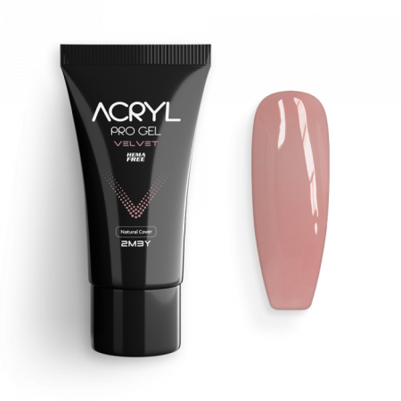 Acryl Pro Gel Velvet - Natural Cover - HEMA Mentes Akrilzselé (30g)